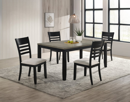 Folio Black/Neutral Dining Set from Crown Mark - Luna Furniture