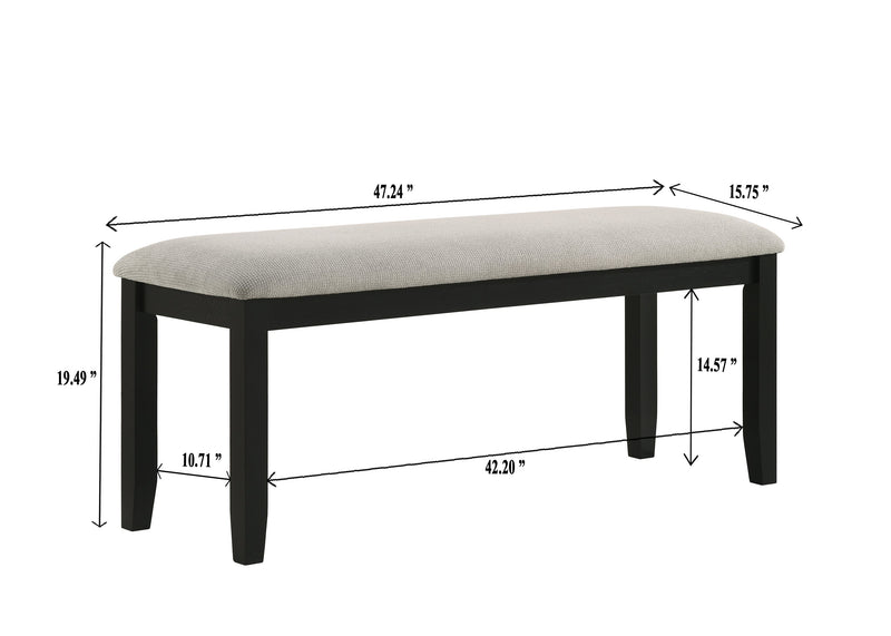 Folio Black/Neutral Dining Set from Crown Mark - Luna Furniture