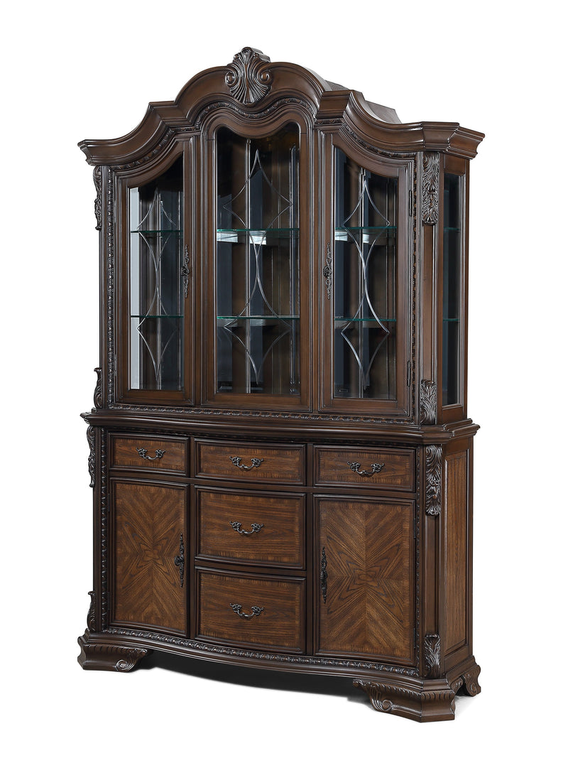 Kiera Coffee Brown China Cabinet from Crown Mark - Luna Furniture
