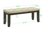 Herbert Espresso/Beige Extendable Dining Set from Crown Mark - Luna Furniture