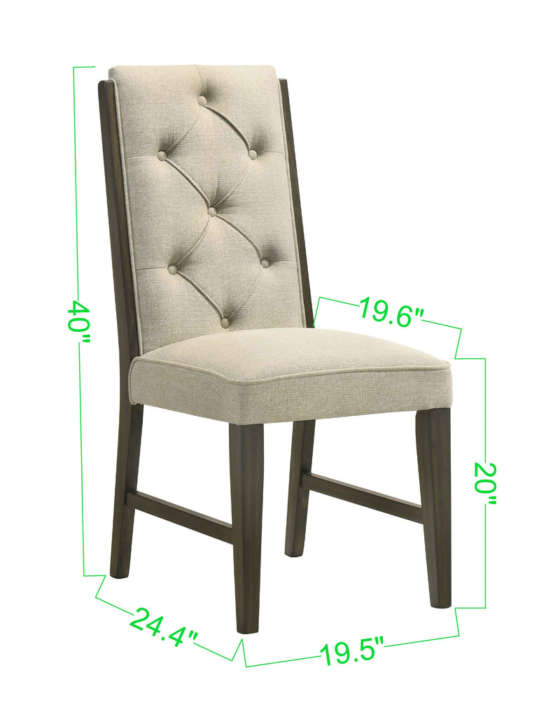 Herbert Espresso/Beige Extendable Dining Set from Crown Mark - Luna Furniture