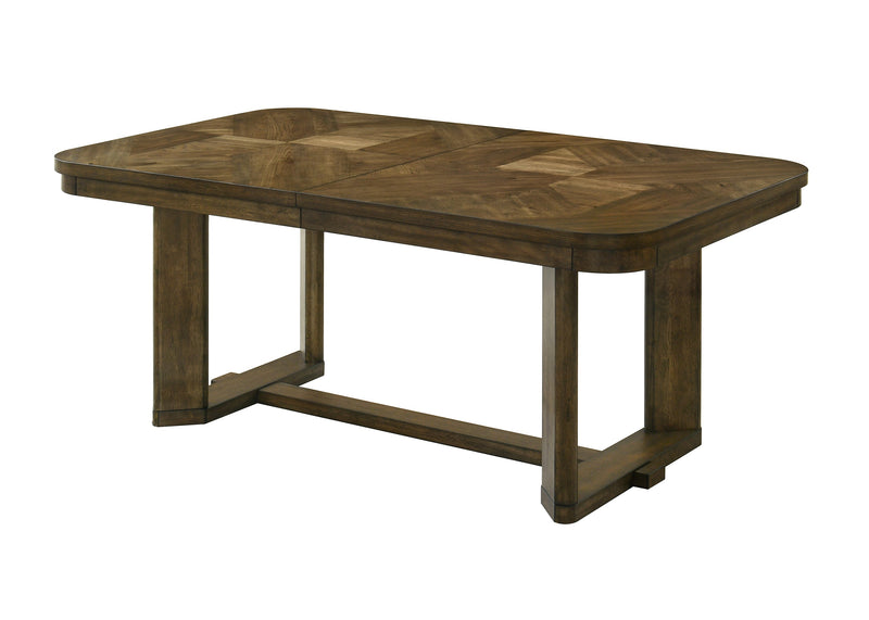 Broadmoor Brown Extendable Dining Set from Crown Mark - Luna Furniture