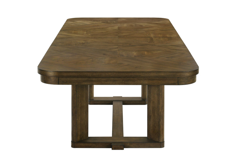 Broadmoor Brown Extendable Dining Set from Crown Mark - Luna Furniture