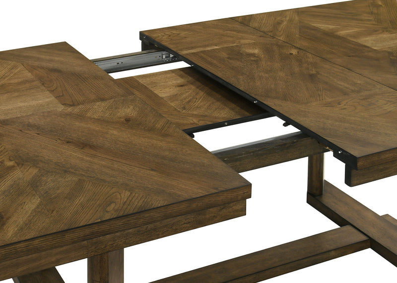 Broadmoor Brown Extendable Dining Set from Crown Mark - Luna Furniture