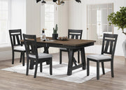 Maribelle Wheat Charcoal Side Chair, Set of 2 from Crown Mark - Luna Furniture