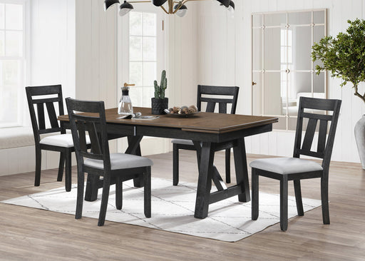 Maribelle Wheat Charcoal Side Chair, Set of 2 from Crown Mark - Luna Furniture