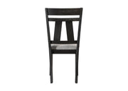 Maribelle Wheat Charcoal Side Chair, Set of 2 from Crown Mark - Luna Furniture