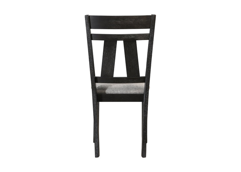 Maribelle Wheat Charcoal Side Chair, Set of 2 from Crown Mark - Luna Furniture