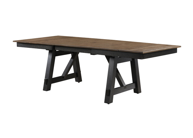Maribelle Wheat Charcoal Extendable Dining Table from Crown Mark - Luna Furniture