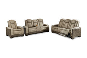 Next-Gen DuraPella Sand Power Reclining Sofa, Loveseat and Recliner -  Ashley - Luna Furniture