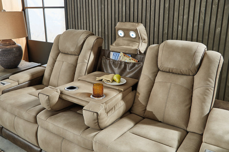 Next-Gen DuraPella Sand Power Reclining Sofa and Loveseat -  Ashley - Luna Furniture