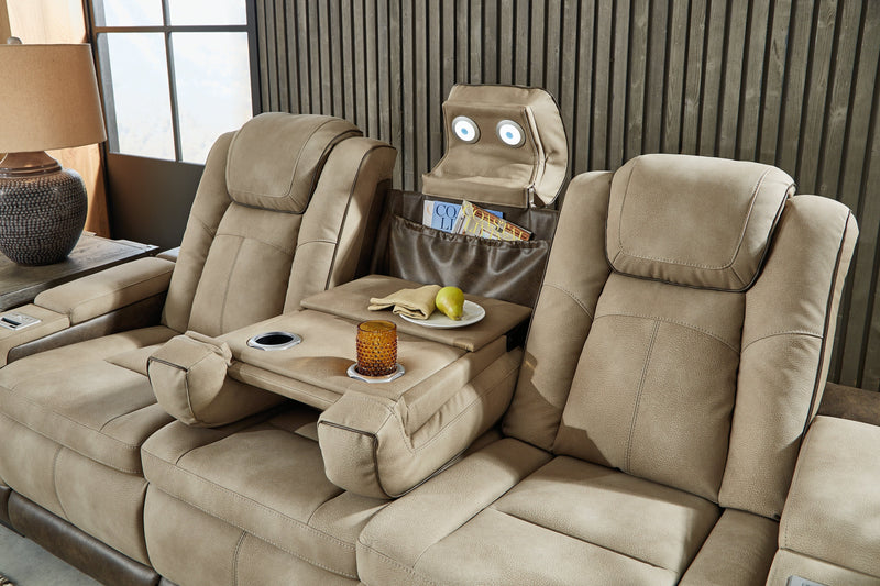 Next-Gen Durapella Sand Power Reclining Sofa and Loveseat from Ashley - Luna Furniture