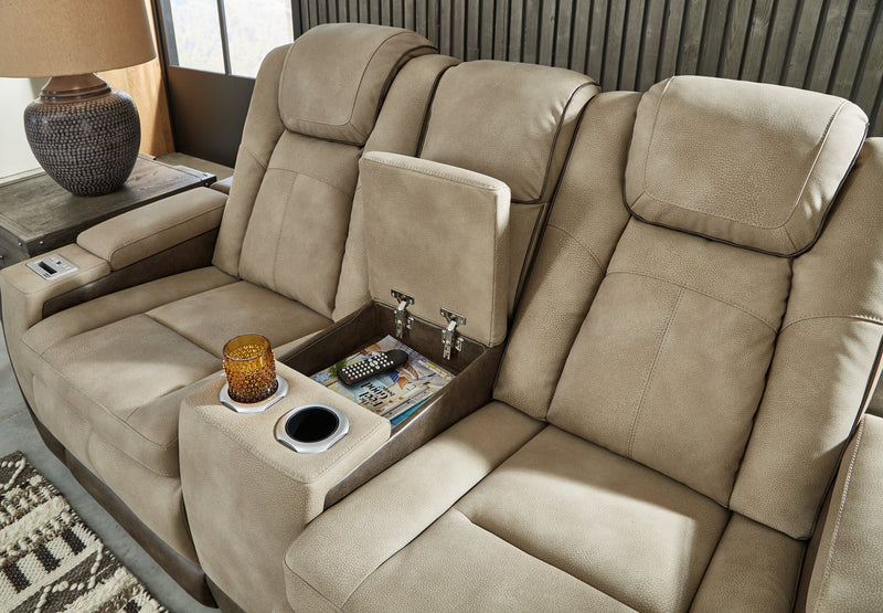 Next-Gen Durapella Sand Power Reclining Sofa and Loveseat from Ashley - Luna Furniture