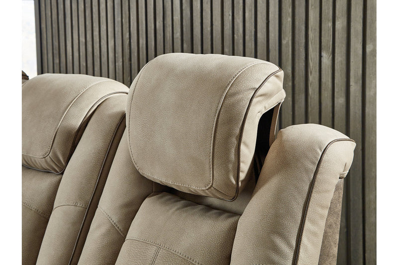 Next-Gen DuraPella Sand Power Reclining Sofa, Loveseat and Recliner -  Ashley - Luna Furniture