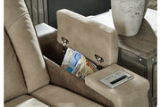 Next-Gen DuraPella Sand Power Reclining Sofa and Loveseat -  Ashley - Luna Furniture