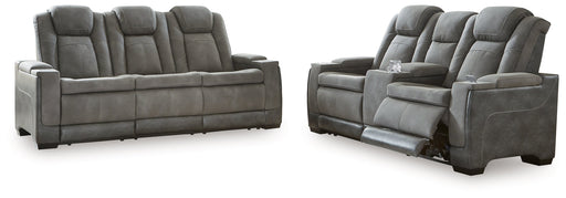 Next-Gen Durapella Slate Power Reclining Sofa and Loveseat from Ashley - Luna Furniture