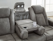 Next-Gen Durapella Slate Power Reclining Sofa and Loveseat from Ashley - Luna Furniture