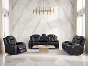 2226 BLACK SOFA&LOVESEAT - 2226 BLACK SOFA&LOVESEAT