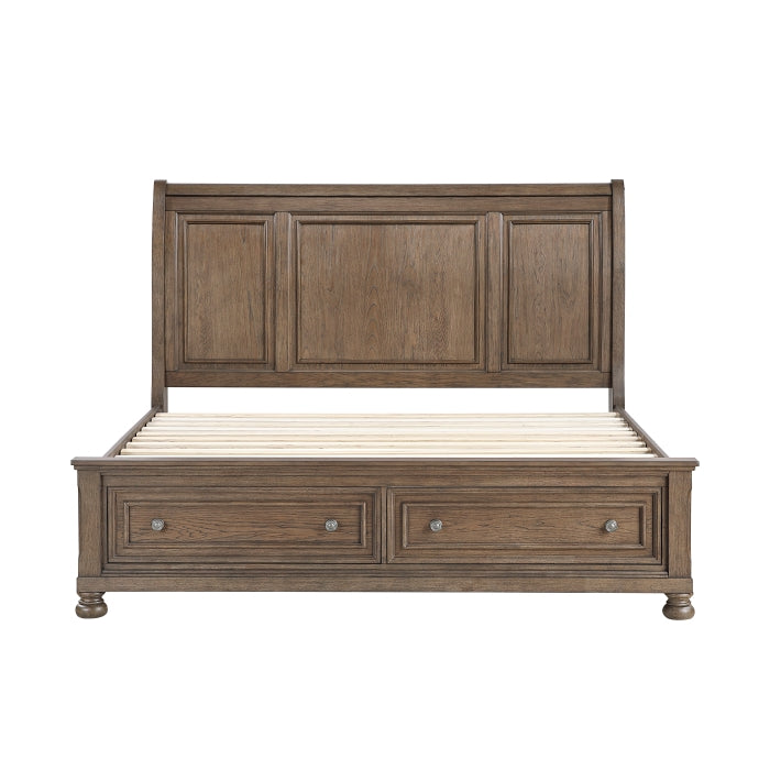 2259BR-1* (3) Queen Platform Bed with Footboard Storage - 2259BR-1*