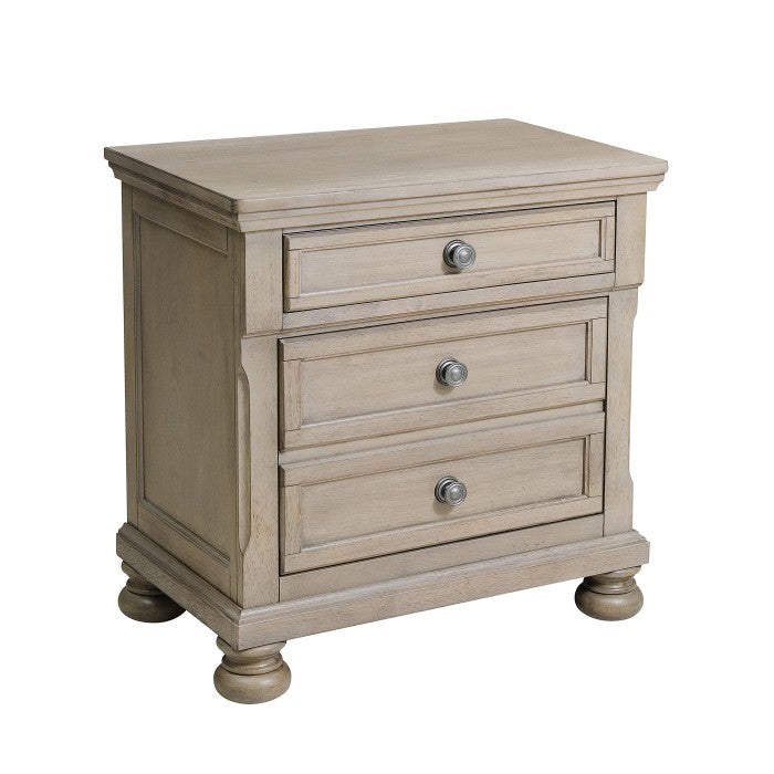 2259GY-4 Night Stand, Hidden Drawer - 2259GY-4