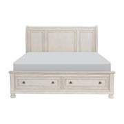 2259W-1* (3) Queen Platform Bed with Footboard Storage - 2259W-1*