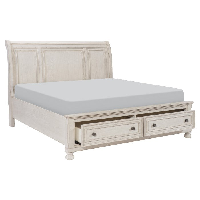2259W-1* (3) Queen Platform Bed with Footboard Storage - 2259W-1*