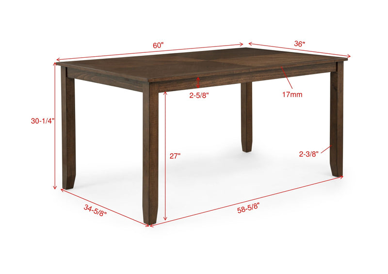 Avasa Brown 6-Piece Dining Room Set from Crown Mark - Luna Furniture