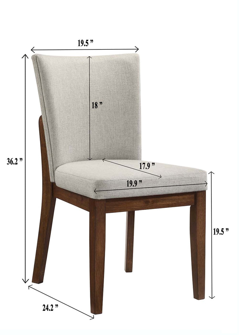 Salerno Beige/Brown Dining Set from Crown Mark - Luna Furniture