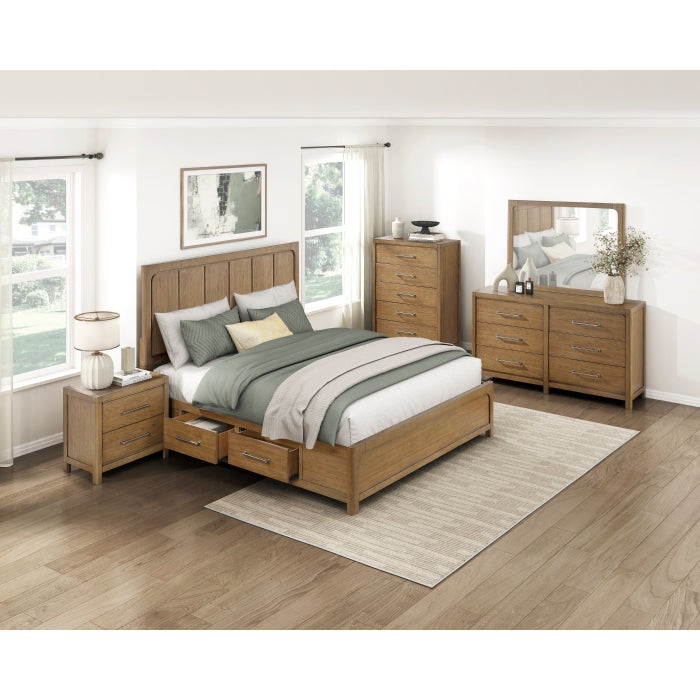 2336K-1CK* (4) California King Platform Bed with Storage Side Rails - 2336K-1CK*