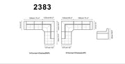 2383 Sectional - Gate FurnitureSectional