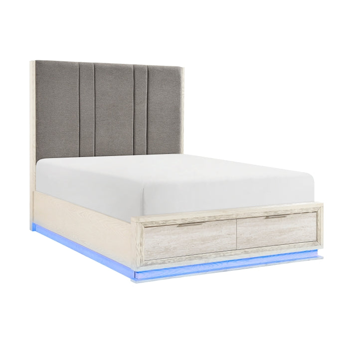 2391K-1CK* (3) California King Platform Bed with Footboard Storage - 2391K-1CK*