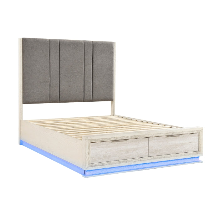 2391K-1CK* (3) California King Platform Bed with Footboard Storage - 2391K-1CK*