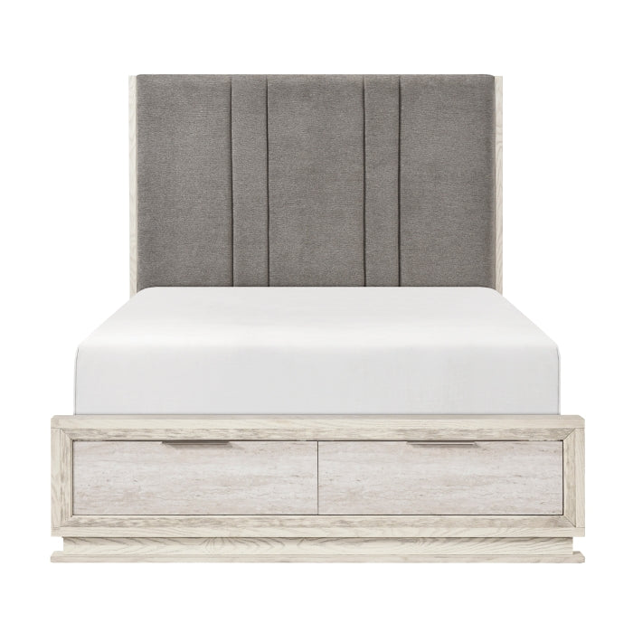 2391K-1CK* (3) California King Platform Bed with Footboard Storage - 2391K-1CK*