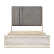 2391K-1CK* (3) California King Platform Bed with Footboard Storage - 2391K-1CK*
