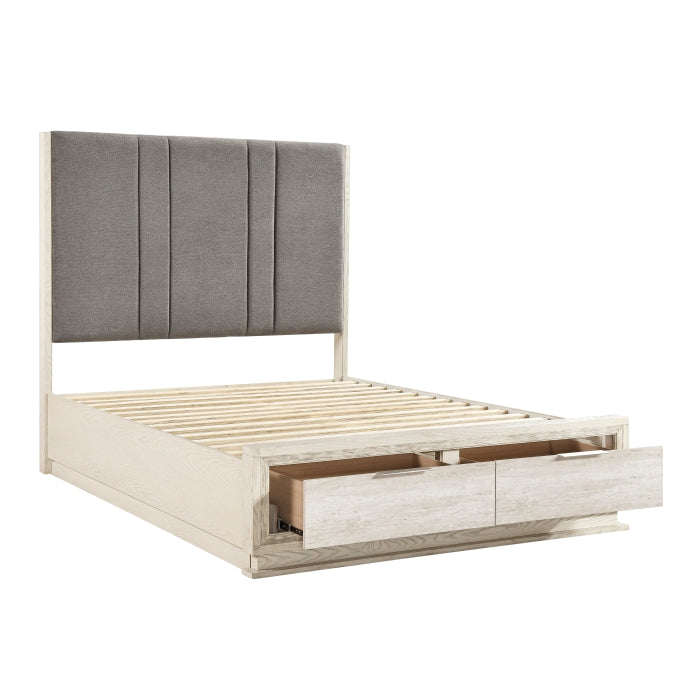 2391K-1CK* (3) California King Platform Bed with Footboard Storage - 2391K-1CK*