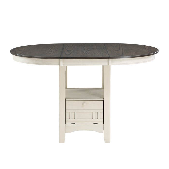 2423W-36 Round/Oval Counter Height Table with Storage Base - 2423W-36