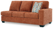 Aviemore Spice LAF Sectional with Ottoman and Recliner from Ashley - Luna Furniture