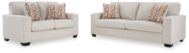 Aviemore Stone Sofa and Loveseat from Ashley - Luna Furniture