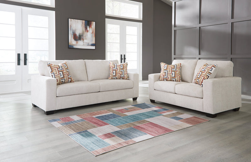 Aviemore Stone Sofa and Loveseat from Ashley - Luna Furniture