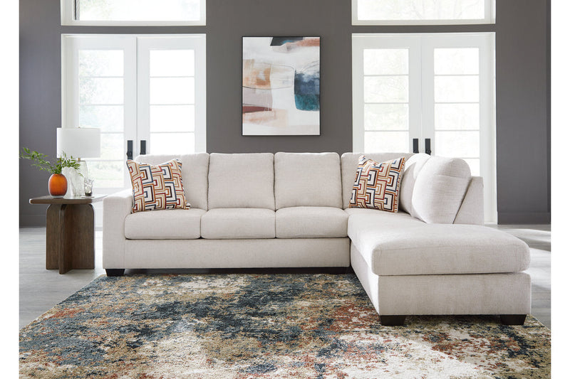 Aviemore Stone 2-Piece Sectional with Chaise -  Ashley - Luna Furniture