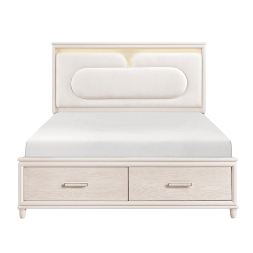 2451K-1CK* (4) California King Platform Bed with Footboard Storage - 2451K-1CK*