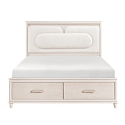2451K-1EK* (4) Eastern King Platform Bed with Footboard Storage - 2451K-1EK*