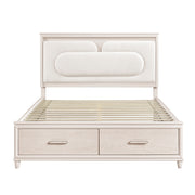 2451K-1EK* (4) Eastern King Platform Bed with Footboard Storage - 2451K-1EK*