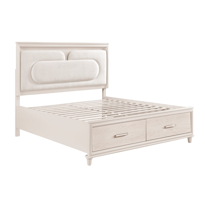 2451K-1EK* (4) Eastern King Platform Bed with Footboard Storage - 2451K-1EK*