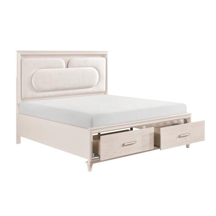 2451K-1EK* (4) Eastern King Platform Bed with Footboard Storage - 2451K-1EK*