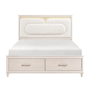 2451K-1EK* (4) Eastern King Platform Bed with Footboard Storage - 2451K-1EK*