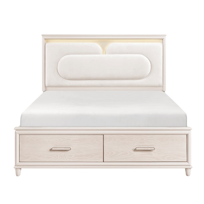 2451K-1EK* (4) Eastern King Platform Bed with Footboard Storage - 2451K-1EK*