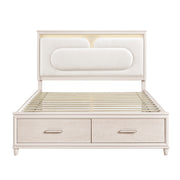 2451K-1EK* (4) Eastern King Platform Bed with Footboard Storage - 2451K-1EK*