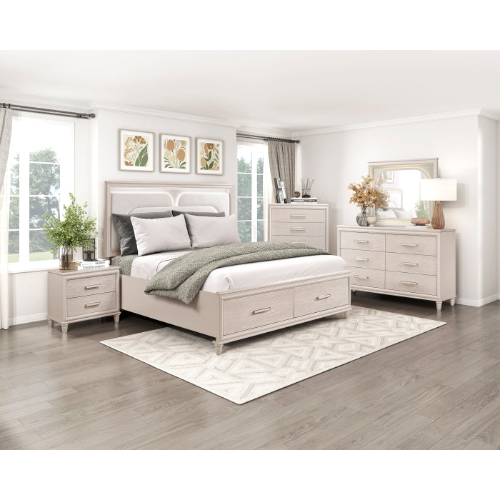 2451K-1EK* (4) Eastern King Platform Bed with Footboard Storage - 2451K-1EK*