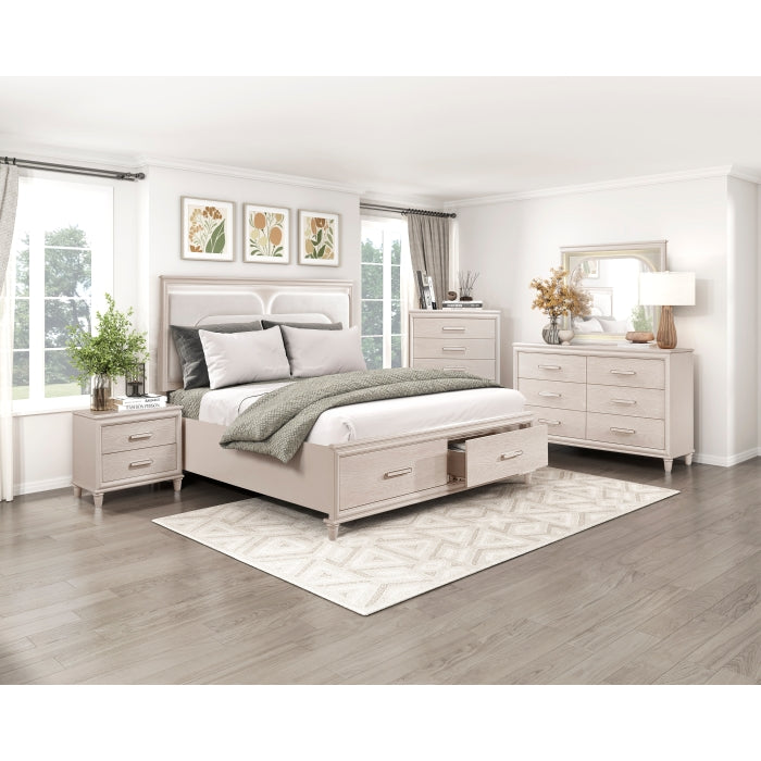 2451K-1EK* (4) Eastern King Platform Bed with Footboard Storage - 2451K-1EK*